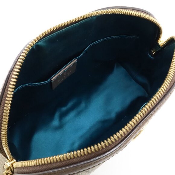 Authentic Gucci GG Supreme Ophidia Sherry Line Crossbody Bag Web Canvas Brown - Picture 8 of 10